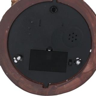 Palla di vetro led resina babbo natale con musica cmø16,5h20