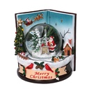 Led resin glass ball book with music cm14x14h16,5