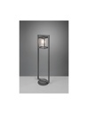 Palo Alto Lanterna Cilindro Vetro Lunga Antracite IP44 Sensore Crepuscolare Trio Lighting