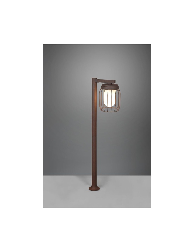 Palo Da Esterno Tuela Diffusore Gabbia Ruggine IP44 Trio Lighting