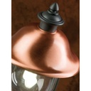 Palo lampione da esterno struttura in pressofusione di alluminio grigio cm 128 h