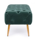 Panca Giacinta effetto velluto verde 103x46x40h cm
