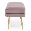 Panca con contenitore Rosa Antico PAVLINA 79,5x37,5x h42 cm