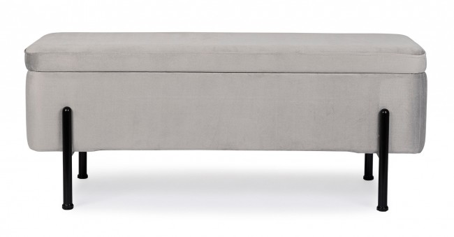Panca contenitore kira naturale grigio chiaro