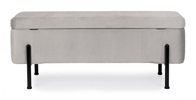 Panca contenitore kira naturale grigio chiaro