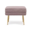 Panca contenitore rosa con piedi cm 50 x 34.5 x 42h