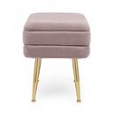 Panca contenitore rosa con piedi cm 50 x 34.5 x 42h