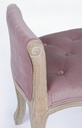 Panca singola classica legno velluto Diva cm 71 x 48 x 60