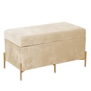 Panca velluto crema cm78x40h45