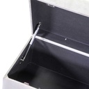 Panca velluto grigio chiaro cm78x40h45