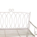 Panchina esterno  metallo ragusa bianco cm 104x 55 x h90