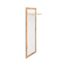 Pannello appendiabiti Wien 43 da ingresso rovere bianco