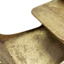 Pappagallo resina oro verde cm12x38x6