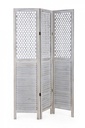 Paravento 3 ante Hole bianco antico 120x170 cm