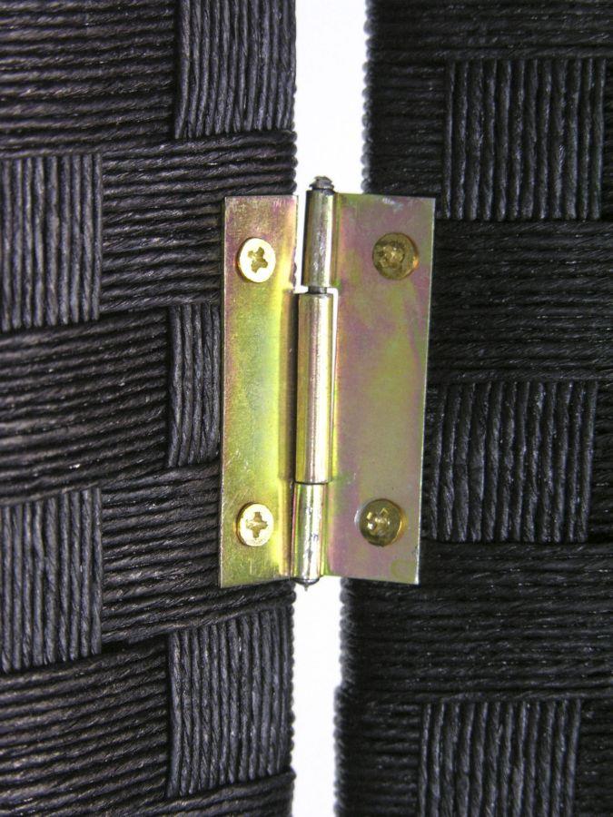 Paravento paper 3 ante nero cm40h175