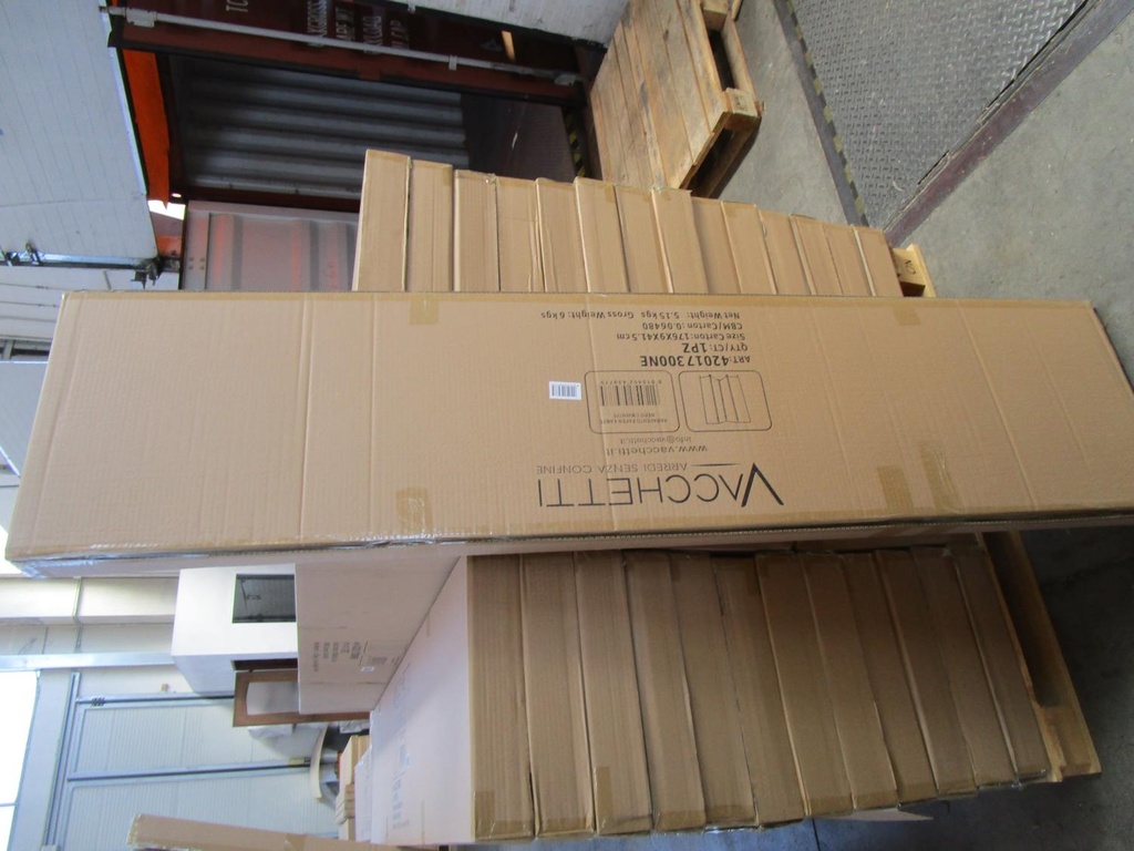 Paravento paper 4 ante nero cm40x3h175