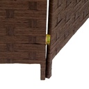 Paravento poliestere 4 ante noce cm 40h175