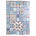 Paravento stampa 3 ante maioliche cm120,6x2,5h180