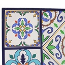 Paravento stampa 3 ante maioliche cm120,6x2,5h180