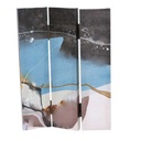 Paravento stampa astratto azzurro 3 ante rettangolare cm 120,6x2,5xh180,6x2,5xh180,6x2,5h180