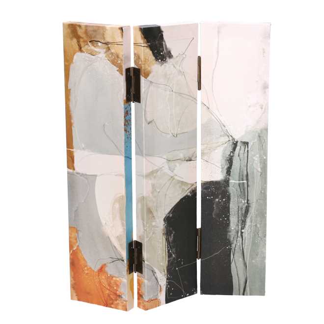 Paravento stampa effetto marmo multicolor 3 ante rettangolare cm 120,6x2,5xh180,6x2,5xh180,6x2,5h180