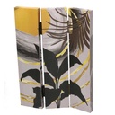 Paravento stampa foglie noce oro 3 ante rettangolare cm 120,6x2,5xh180,6x2,5xh180,6x2,5h180
