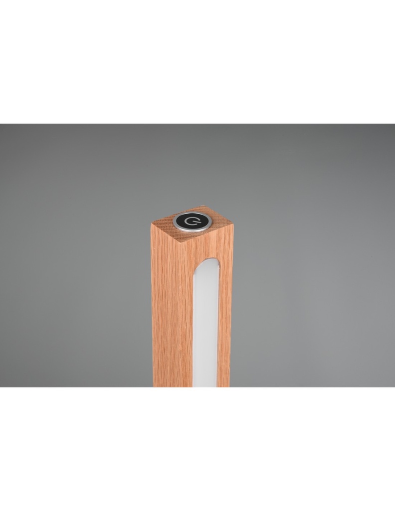 Piantana Bacchetta Legno Vintage Led Touch Bellari Trio Lighting
