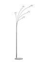 Piantana Led Rennes Cromo 5 Anelli Led Orientabili Trio Lighting