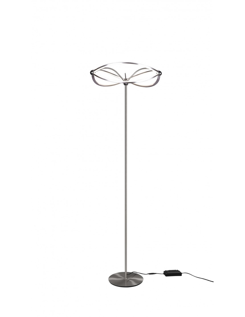 Piantana Moderna Charivari Fiocco Led Nichel Trio Lighting