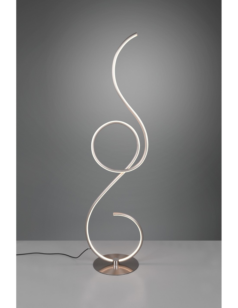 Piantana Moderna Led Dimmer Per Soggiorno Jive Nichel Trio Lighting