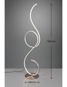 Piantana Moderna Led Dimmer Per Soggiorno Jive Nichel Trio Lighting