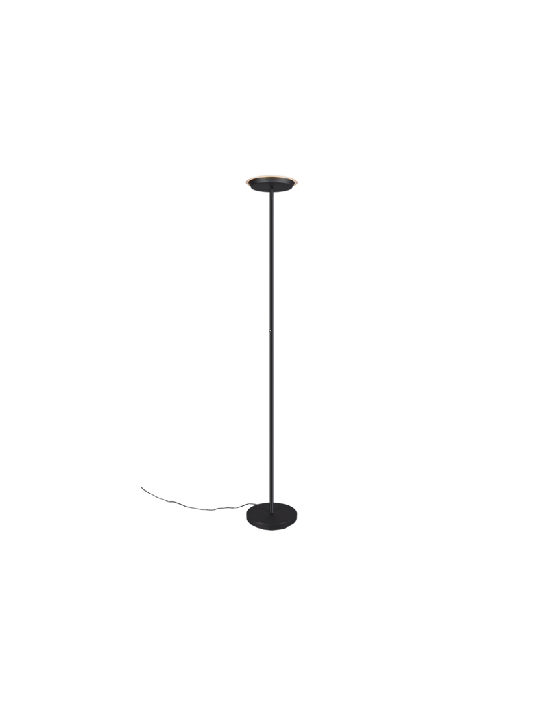 Piantana Moderna Ponda Nero Disco Led Orientabile Trio Lighting