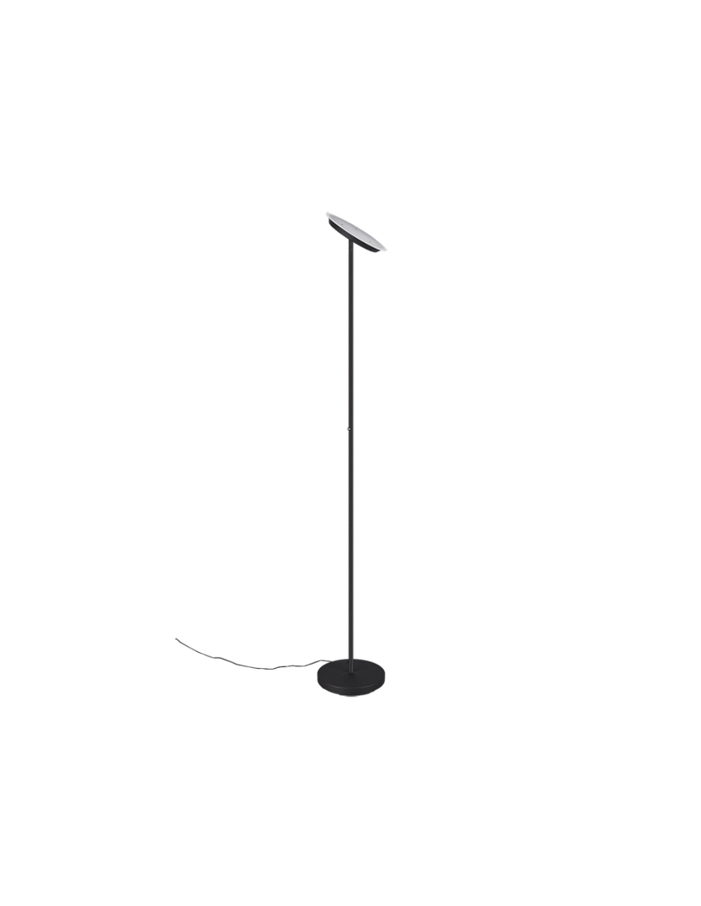 Piantana Moderna Ponda Nero Disco Led Orientabile Trio Lighting