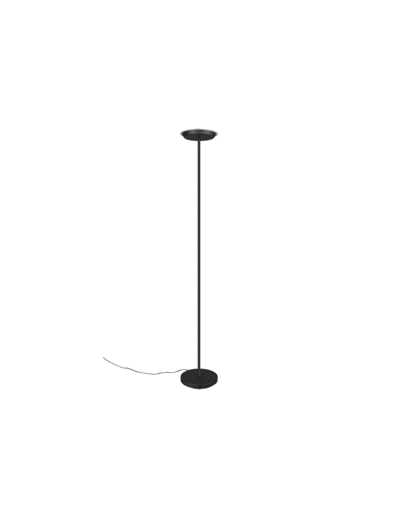 Piantana Moderna Ponda Nero Disco Led Orientabile Trio Lighting