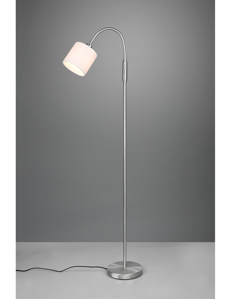 Piantana Moderna Tommy Nichel Con Braccio Flessibile Trio Lighting