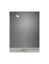Piantana Ottone Satinato Disco Touch Led Orientabile Franklin Trio Lighting