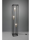 Piantana Per Salotto 3 Luci Cornice Metallo Nero Vito Trio Lighting