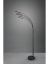 Piantana Reed 5 Archi Led Nero Opaco H195 cm Trio Lighting