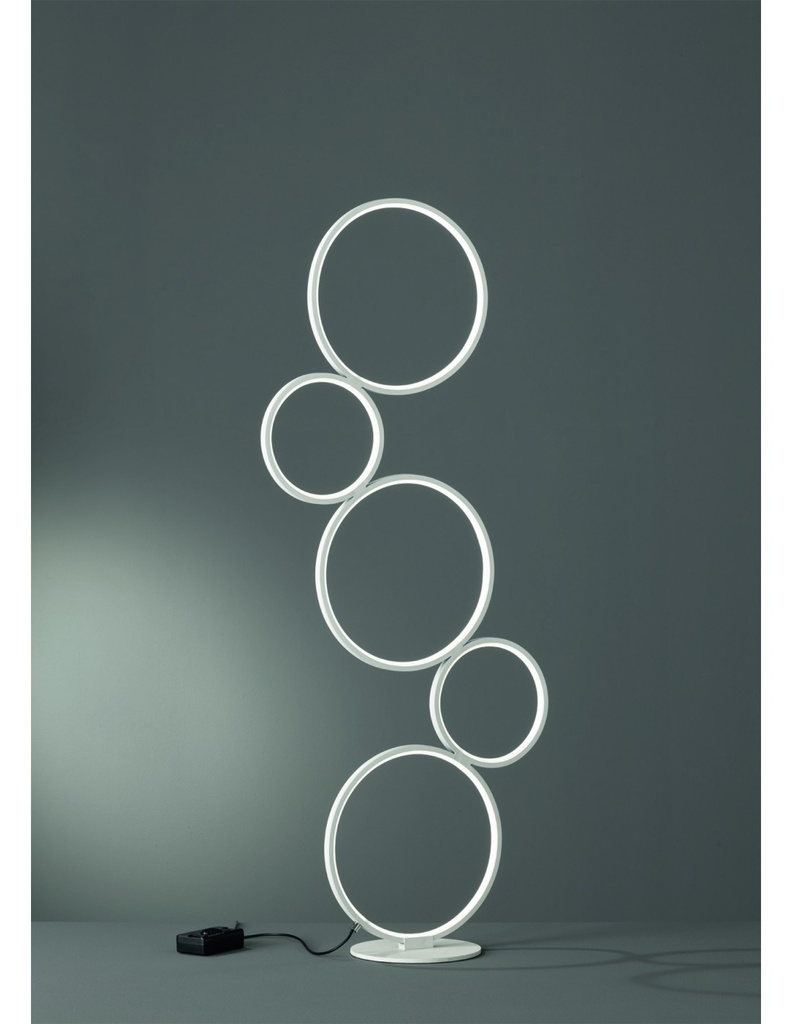 Piantana Rondo 5 Cerchi Led Bianco H115 cm Trio Lighting