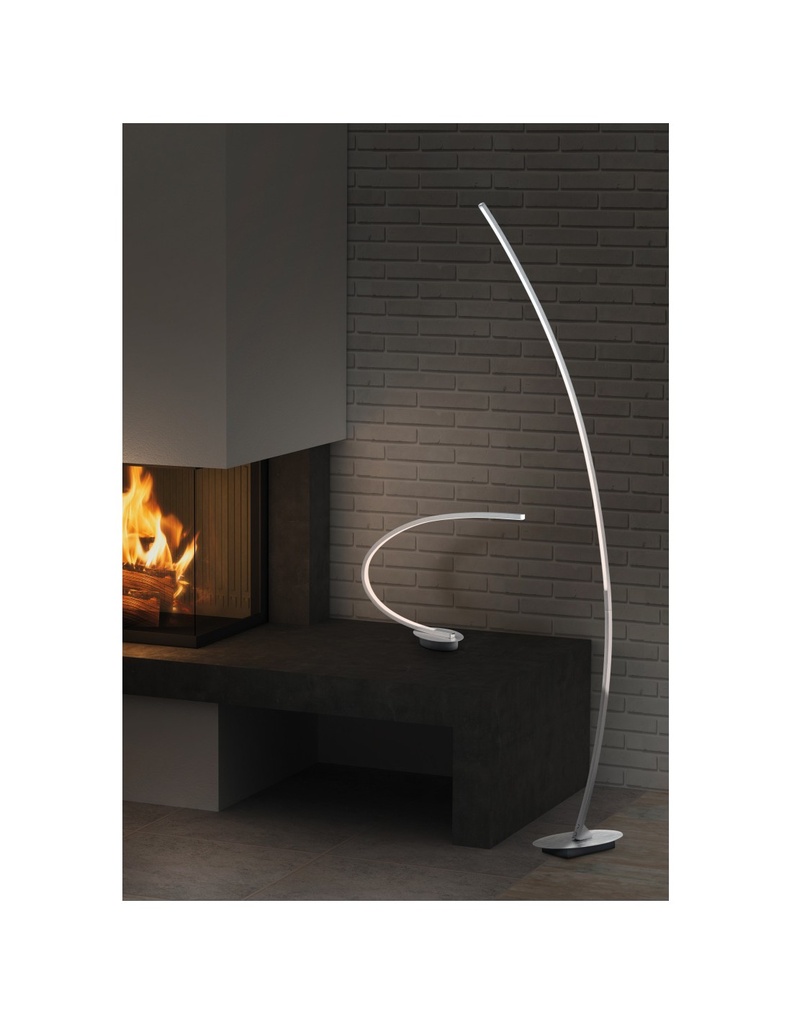 Piantana Solo Led 11W H158 cm Alluminio Trio Lighting