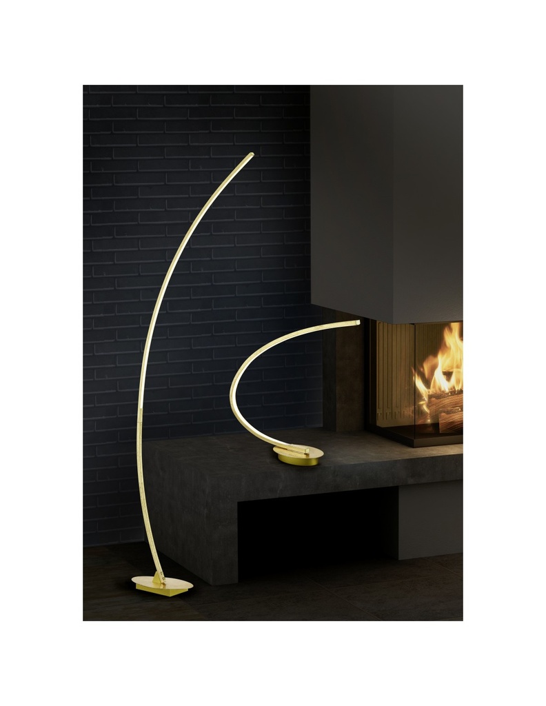 Piantana Solo Led 11W H158 cm Oro Trio Lighting