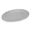 Oval white juliet plate cm35x26h3