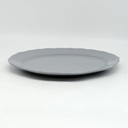Juliet gray oval plate cm35x26h3