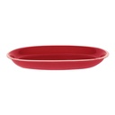 Othello red cream oval plate cm36x25,5h4,5