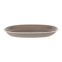 Otello dove cream oval plate cm36x25,5h4,5