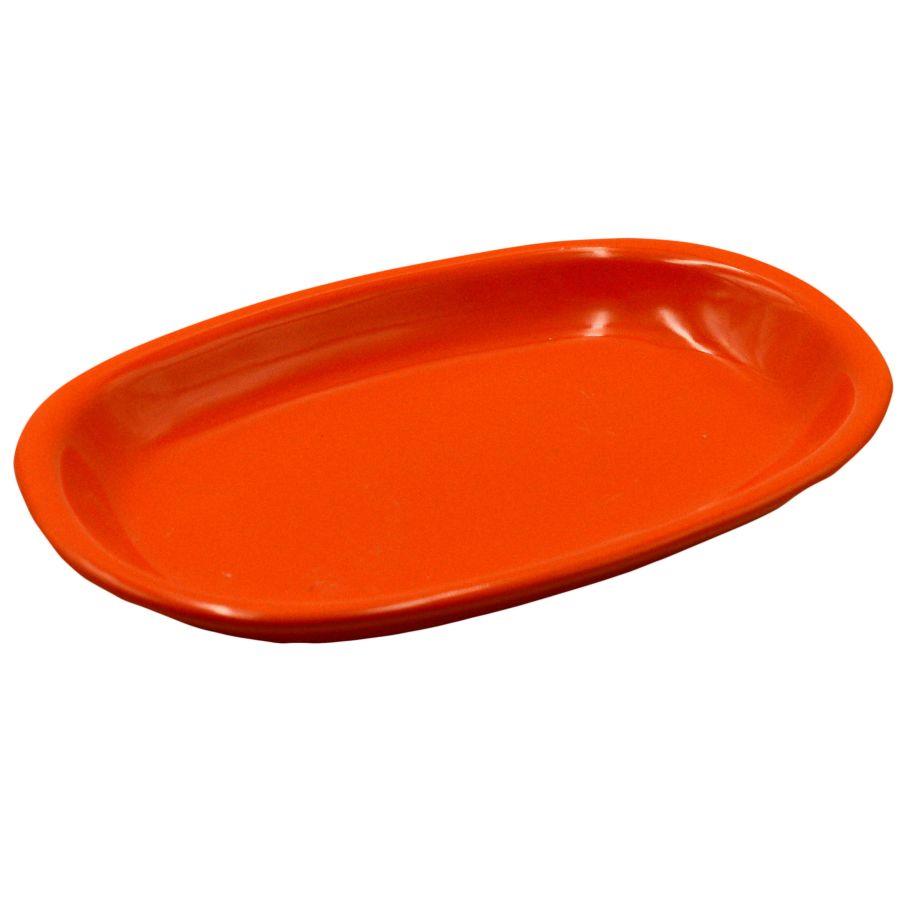 Romeo orange oval plate cm36x25h4