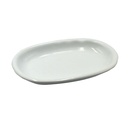 Romeo white oval plate cm36x25h4