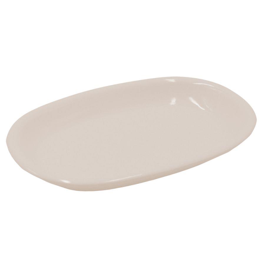 Romeo cream oval plate cm36x25h4