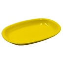 Oval yellow romeo plate cm36x25h4