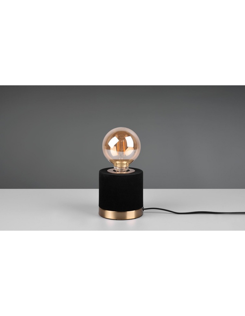 Piccolo Lumetto Tavolo Judy Velluto Nero Ø11 cm Trio Lighting